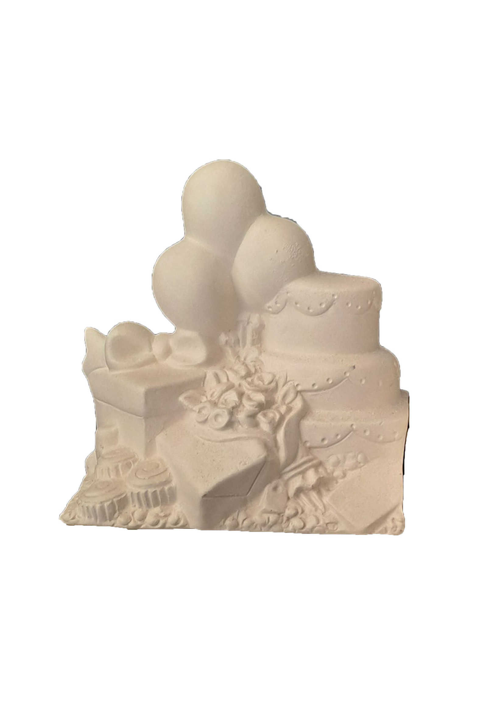 Creative Kreations Ceramics and Gifts Birthday for Pick Up Truck Insert 4" Ceramic Bisque, Ready to Paint