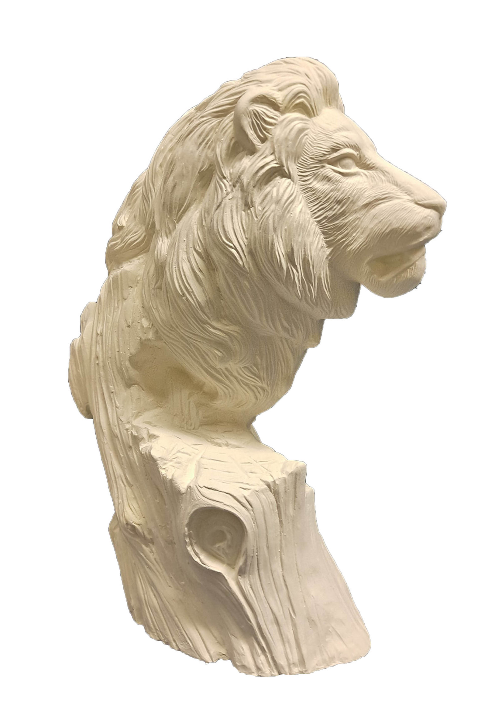 Creative Kreations Ceramics and Gifts Driftwood Lion 9" Ceramic Bisque Ready to Paint