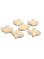 Creative Kreations Ceramics and Gifts Bumble Bees 1.5" set of 6 Ceramic Bisque, Ready to Paint