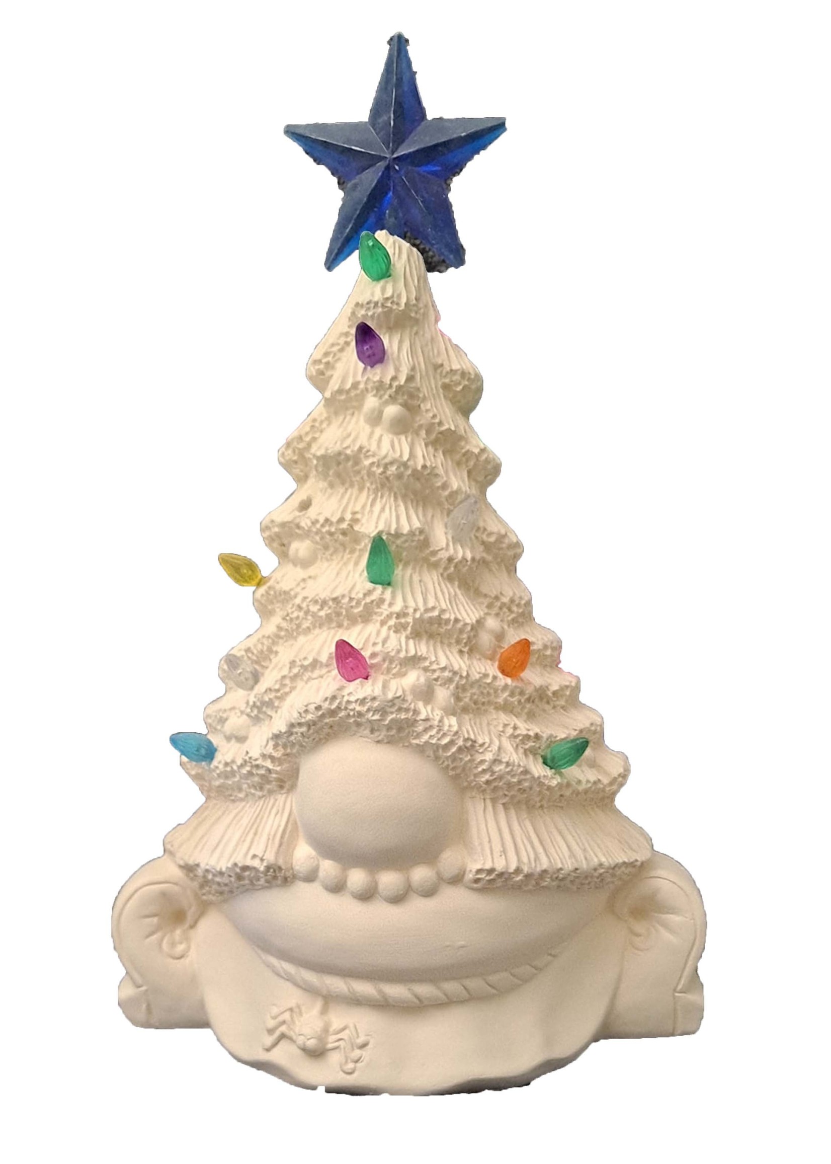 Creative Kreations Ceramics and Gifts Witch Tree Gnome 9" Ceramic Bisque Ready to Paint with Light kit