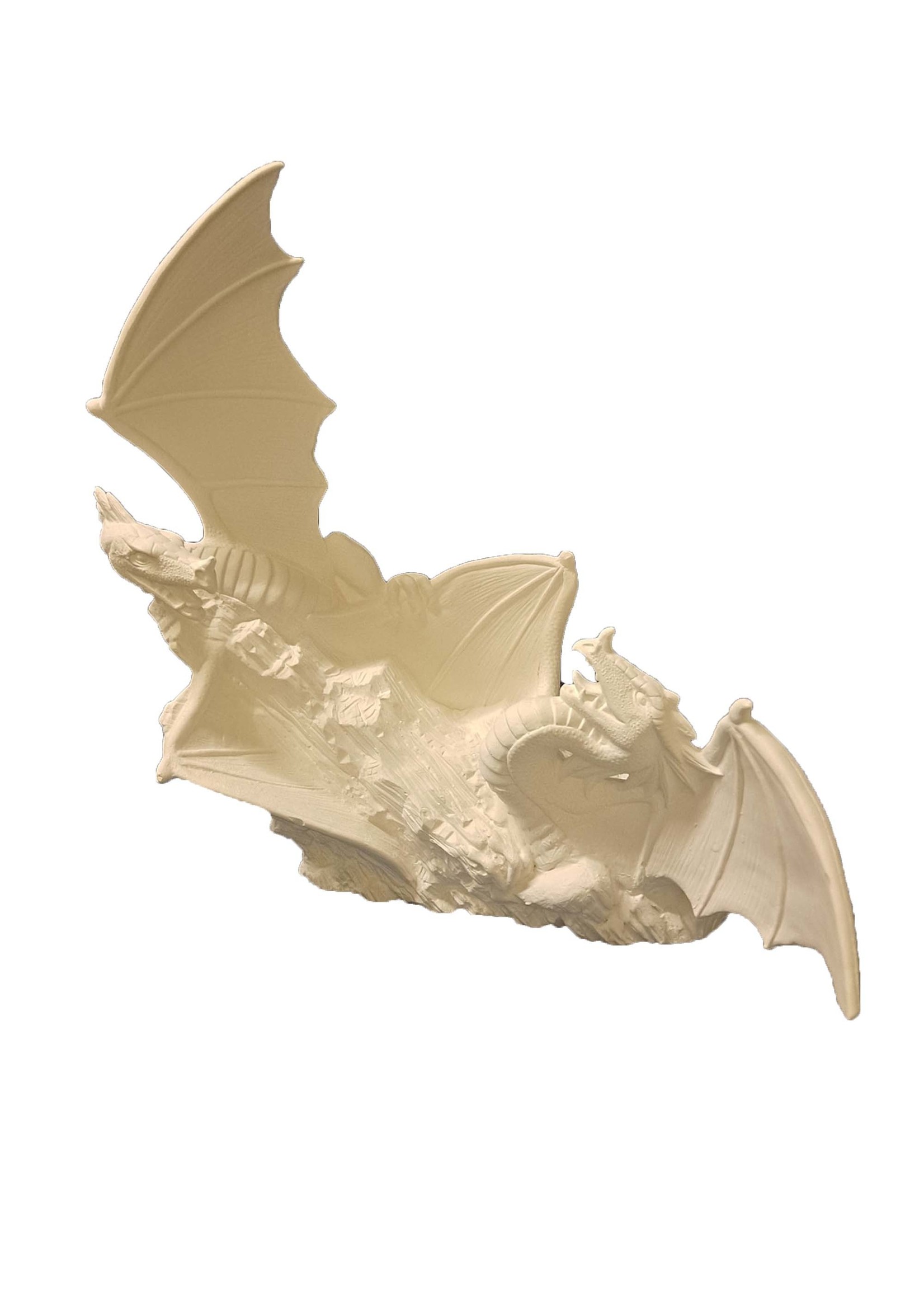 Creative Kreations Ceramics and Gifts Driftwood Dragon 12" x 13" Ceramic Bisque, Ready to Paint