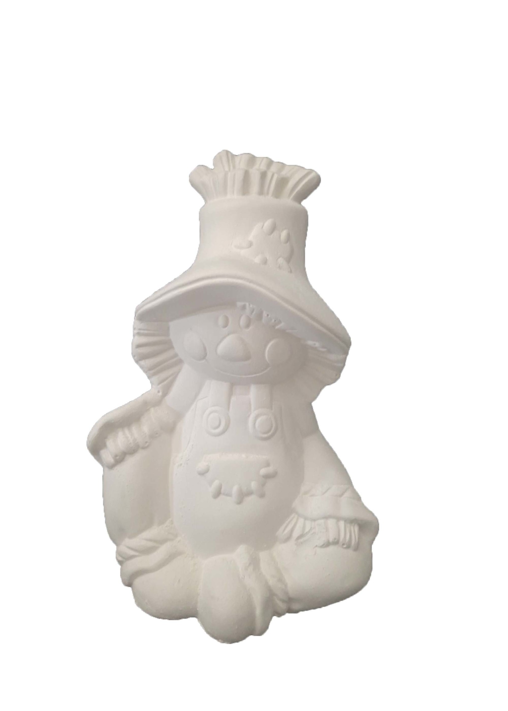 Creative Kreations Ceramics and Gifts Moe Scarecrow 8" Ceramic Bisque, Ready to Paint