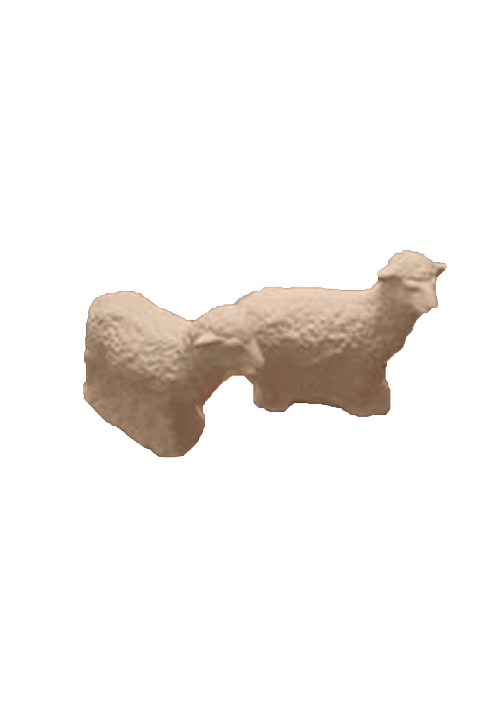 Creative Kreations Ceramics and Gifts Sheep for Nativity set of 2  Ceramic Bisque, Ready to Paint