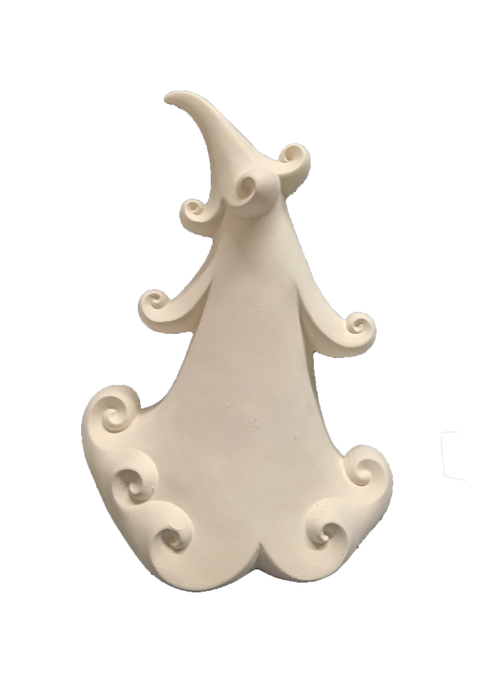 Creative Kreations Ceramics and Gifts Christmas Jolly Tree 11 1/2" T  Ceramic Bisque, Ready to Paint