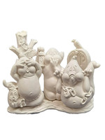 Christmas Candy Village Shops 5 set of 6 Ceramic Bisque Ready to Paint -  Creative Kreations Ceramics and Gifts