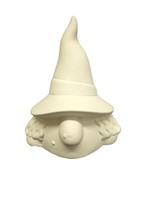Creative Kreations Ceramics and Gifts Witch Gnome 6" Ceramic Bisque, Ready to Paint