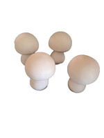 Creative Kreations Ceramics and Gifts mushrooms 2" set of 4 ready to paint ceramic bisque