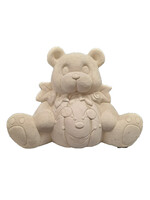 Creative Kreations Ceramics and Gifts Pumpkin Belly Bear 8" x 10" Ceramic Bisque, Ready to paint