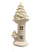 Creative Kreations Ceramics and Gifts Tree Fairy House 10" Ceramic Bisque, Ready to Paint