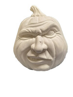 Creative Kreations Ceramics and Gifts Snarling Pumpkin 6" x 8" Ceramic Bisque
