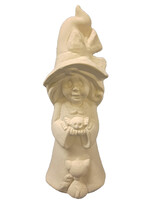 Creative Kreations Ceramics and Gifts Little Miss Wicked Witch 5" Ceramic Bisque, Ready to Paint