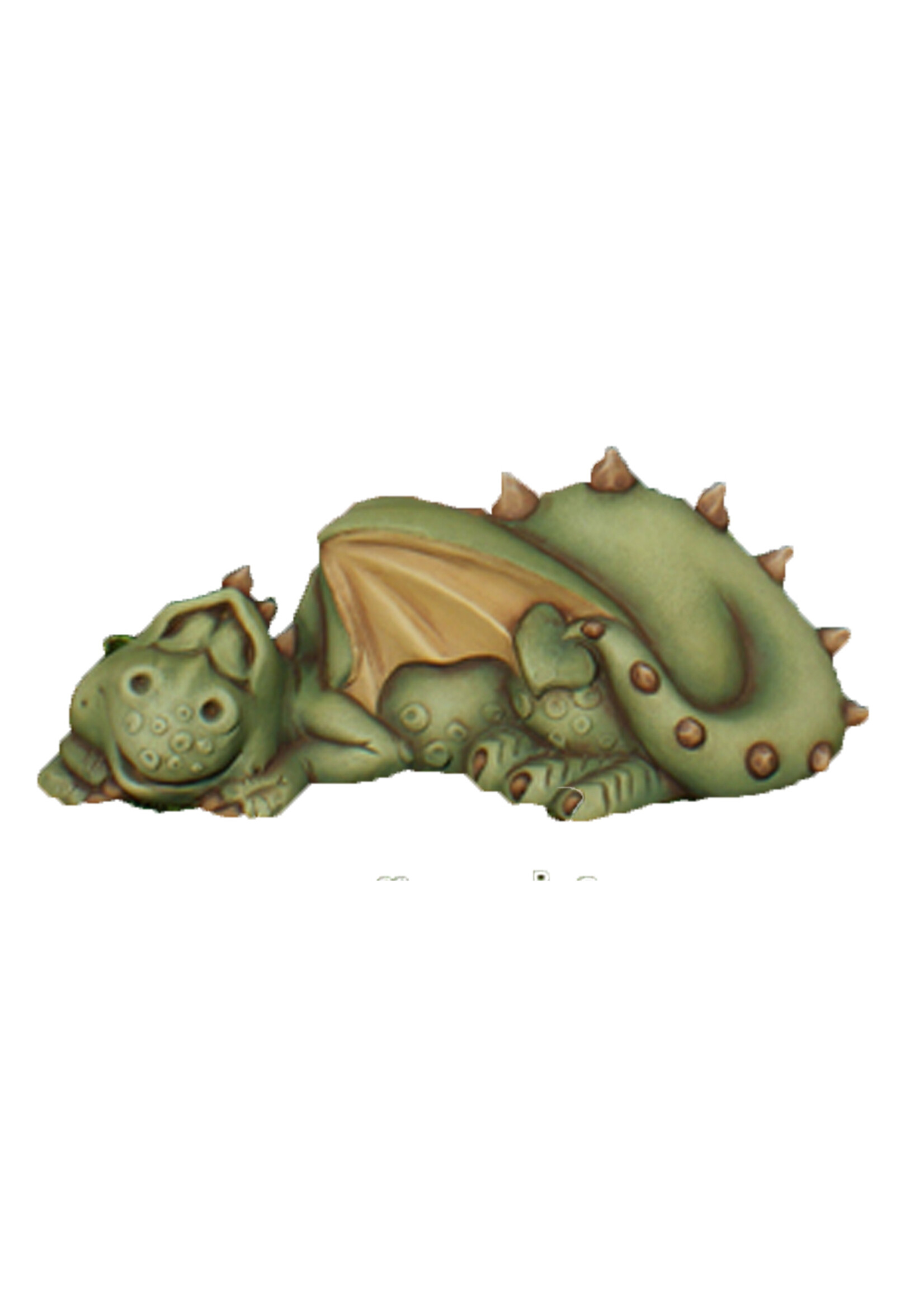 Creative Kreations Ceramics and Gifts Snuffy Sleeping Dragon 12"L x 5"T Ceramic Bisque, Ready to Paint