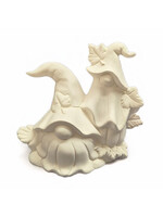 Creative Kreations Ceramics and Gifts Maurice and Boo Ghost Gnome 6" ready to paint