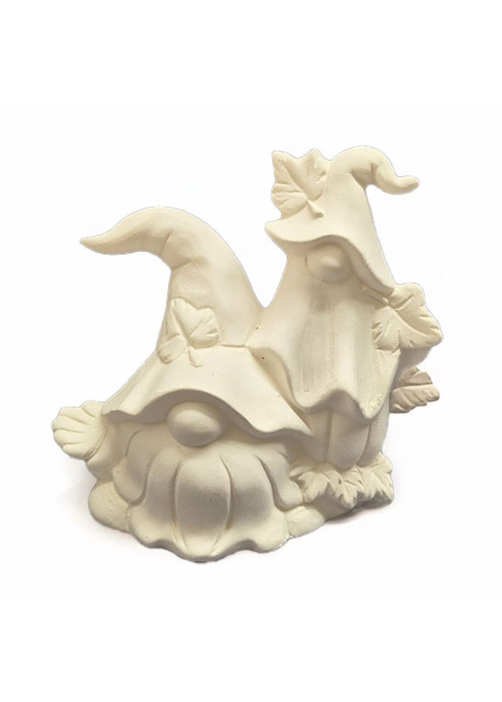 Creative Kreations Ceramics and Gifts Maurice and Boo Ghose Gnome 6" ready to paint