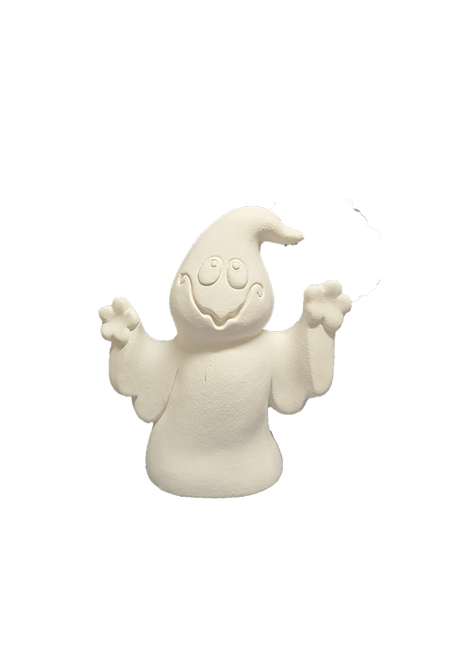 Creative Kreations Ceramics and Gifts Spooky Ghost 5" ceramic bisque ready to paint