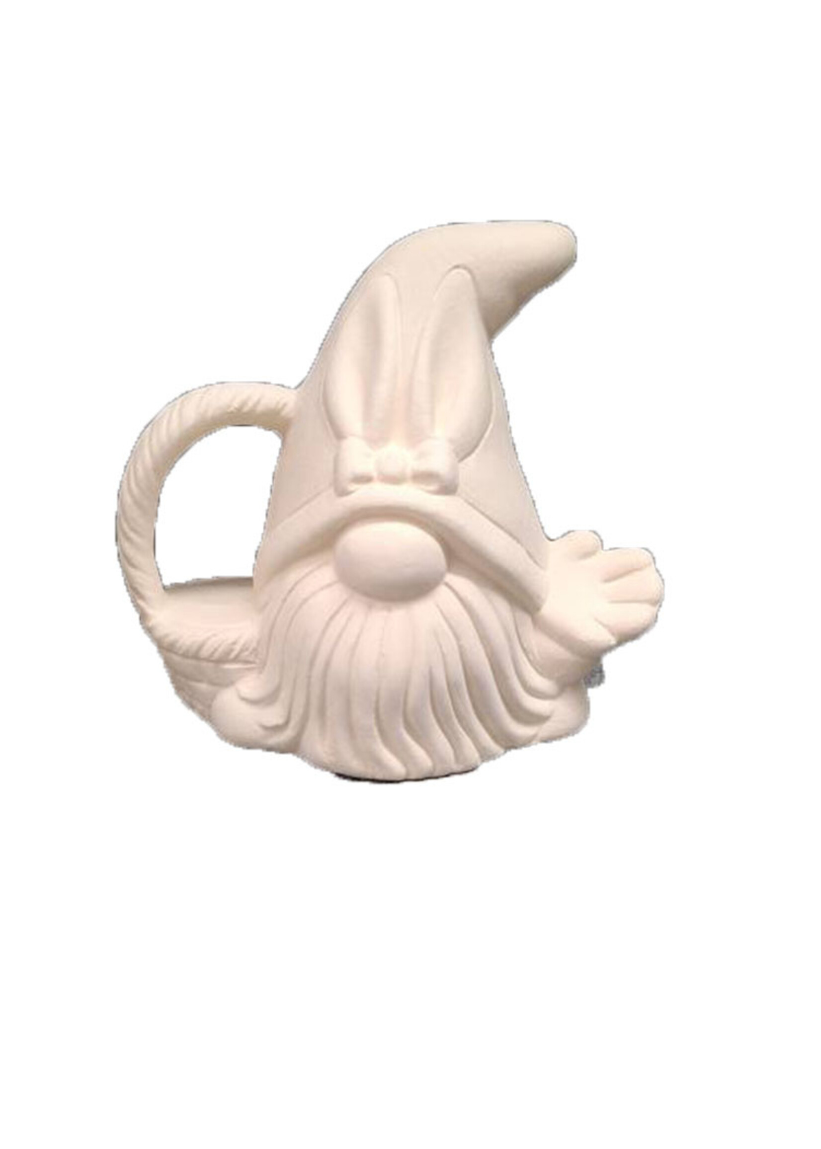 Creative Kreations Ceramics and Gifts Hunny Bunny  Gnome 5" Ceramic Bisque, Ready to paint