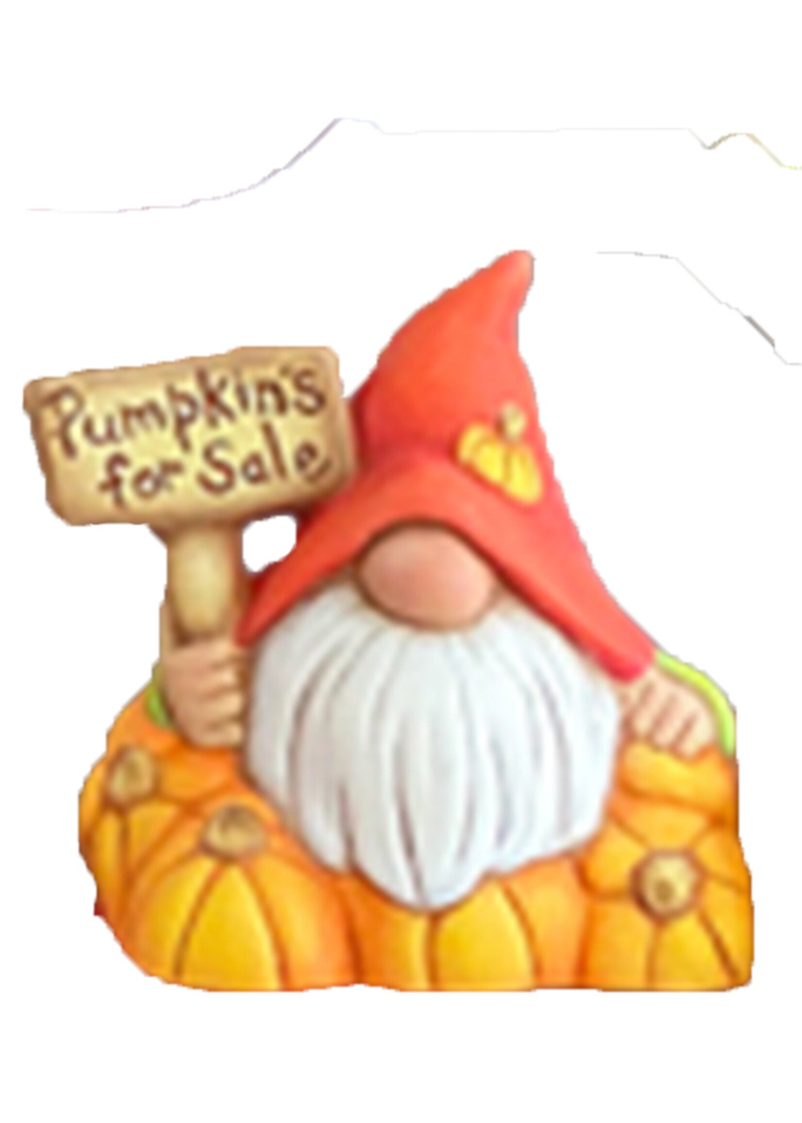 Creative Kreations Ceramics and Gifts Pumpkins for Sale Gnome Insert for Pick Up Ceramic Bisque, Ready to Paint