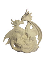 Creative Kreations Ceramics and Gifts First Love Dragon 11" Ceramic Bisque, Ready to Paint
