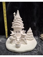 Creative Kreations Ceramics and Gifts Witches in the Trees Halloween Scene