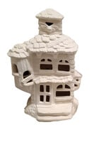 Creative Kreations Ceramics and Gifts Haunted House DH 9" Ceramic Bisque, Ready to Paint