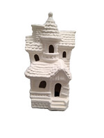 Creative Kreations Ceramics and Gifts Haunted House 10" Ceramic Bisque Ready to Paint