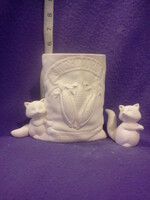 Creative Kreations Ceramics and Gifts Sweet Corn Packet Vase ceramic bisque ready to paint