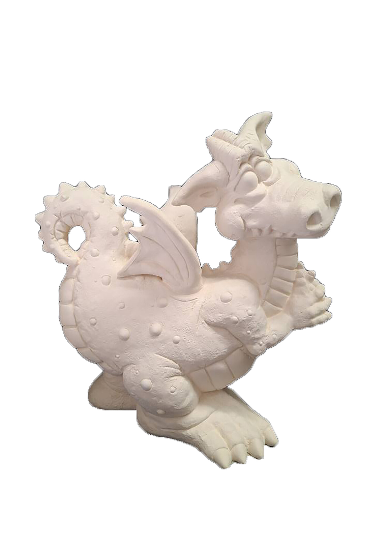 Creative Kreations Ceramics and Gifts Magic the Dragon 12" Ceramic Bisque, Ready to Paint