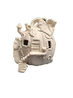 Creative Kreations Ceramics and Gifts Pumpkin Fairy Cottage 9" Ceramic Bisque, Ready to Paint