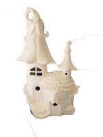 Creative Kreations Ceramics and Gifts Fairy Bell Manor Fairy House 11" Ceramic Bisque ready to paint