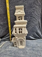 Creative Kreations Ceramics and Gifts Haunted Mansion 13" Fairy House, ceramic bisque, ready to paint