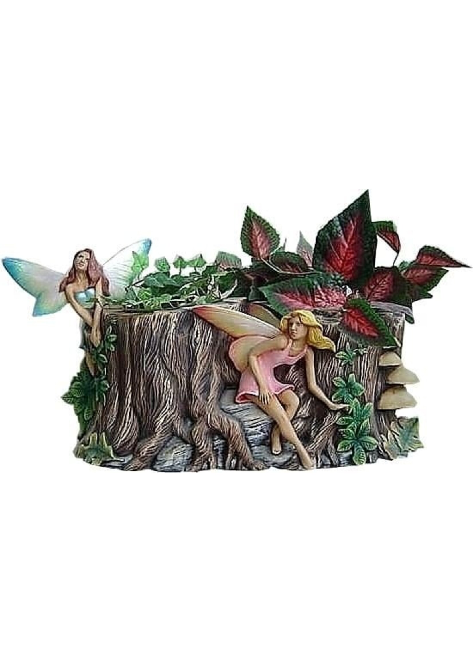Creative Kreations Ceramics and Gifts Fairy Double Planter Ceramic Bisque, Ready to Paint