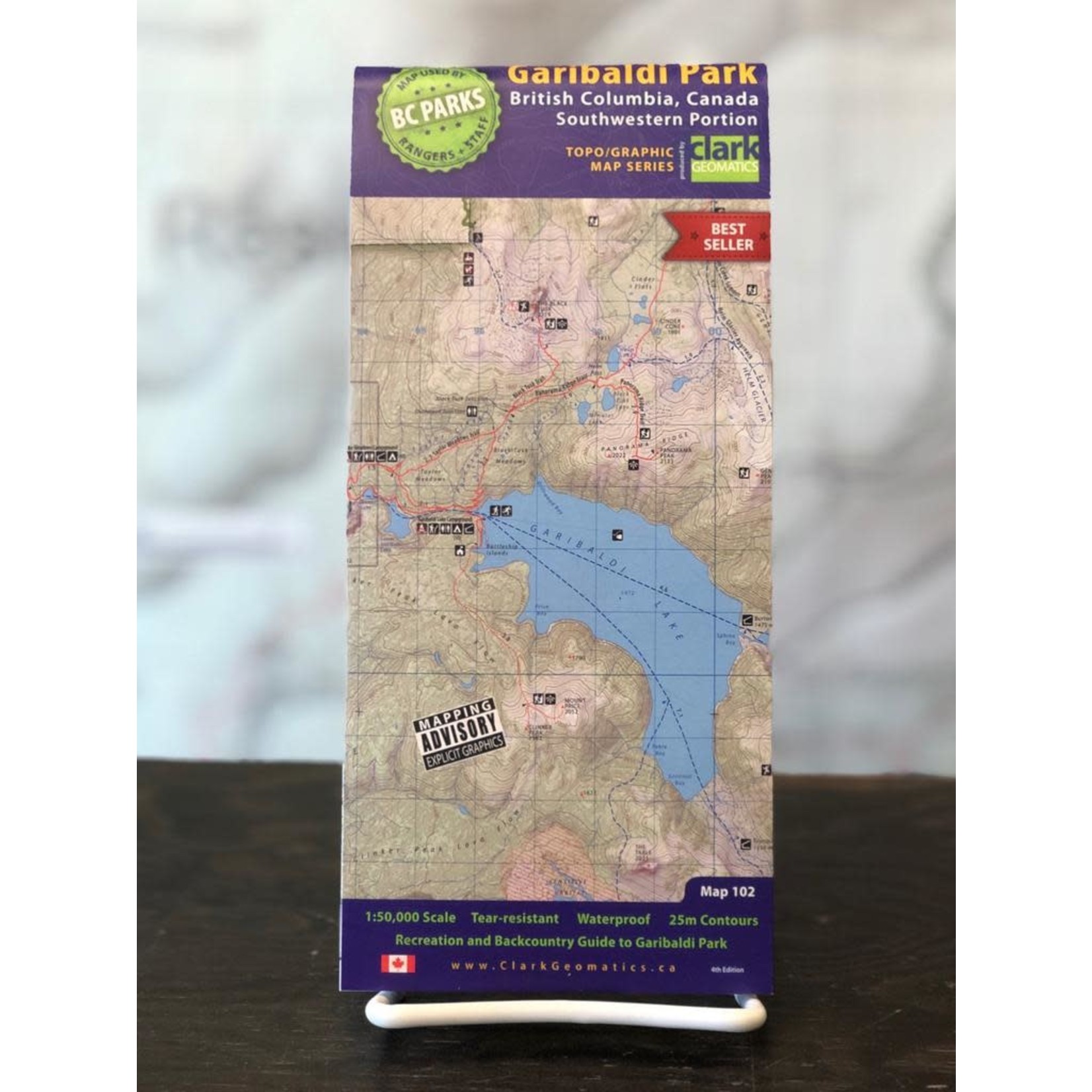 Clark Geomatics Clark Geomatics Garibaldi Park Map 5th Ed.