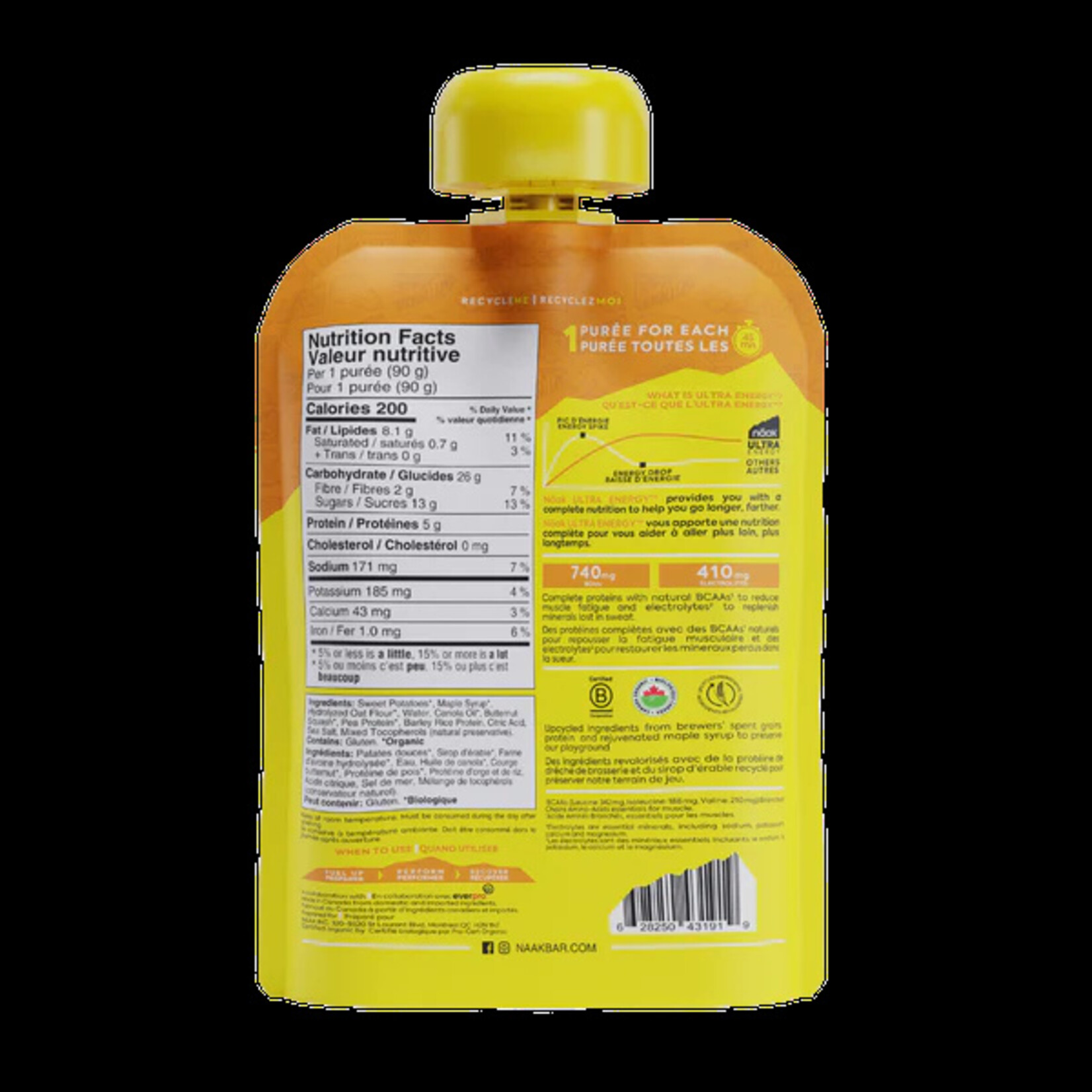 Naak Naak Energy Puree Sweet Potatoes/Butternut 57g single