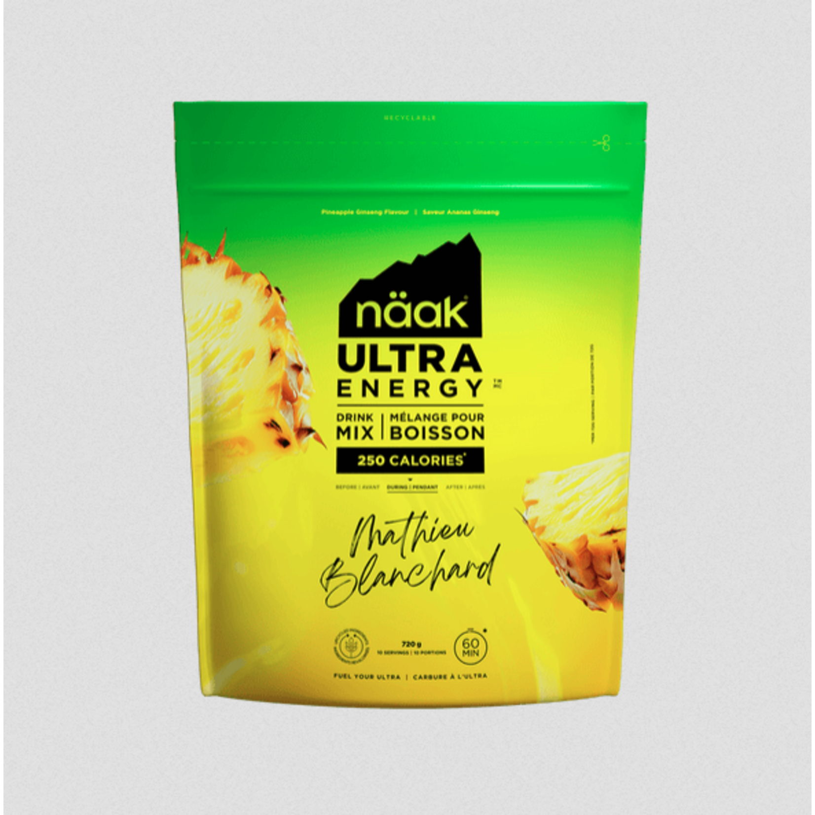 Naak Naak Energy Drink Pineapple/Ginseng 10Serv.