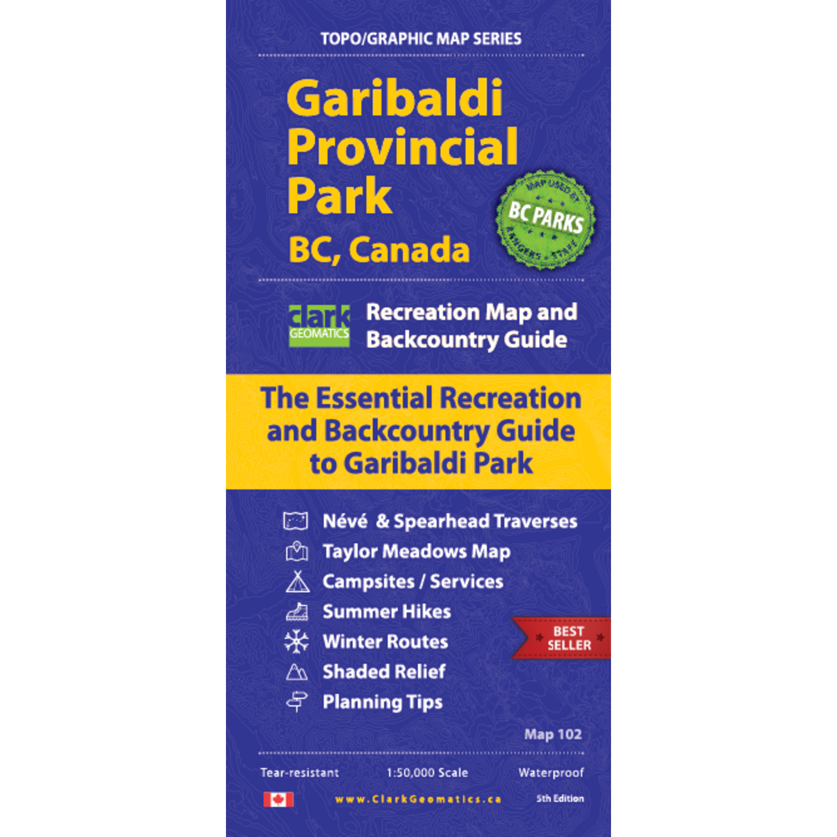 Clark Geomatics Clark Geomatics Garibaldi Park Map 5th Ed.