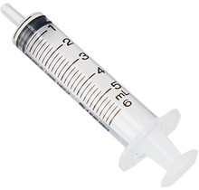 Syringe 5ml Luer Lock Tip (No cap)