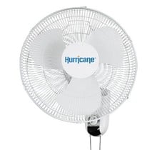 Hurricane Classic Oscillating Wall Mount Fan 16" White