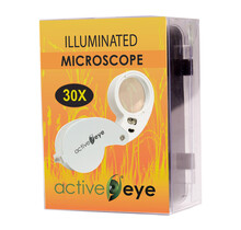 Active Eye Illuminated Loupe Microscope, 30x