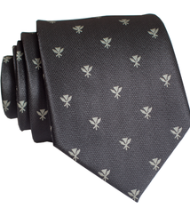 Pineapple Palaka Kanaka Maoli Black: Modern Necktie