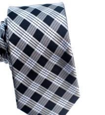 Pineapple Palaka Palaka Black: Modern Necktie
