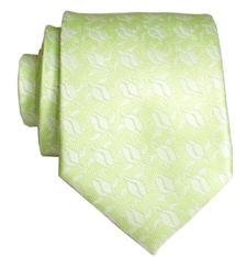 Pineapple Palaka Honu Green: Modern Necktie