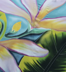 Angela Tisseraud MOUNTAIN NAUPAKA: HAND PAINTED PAREO