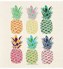 Potluck Press MULTI PINEAPPLE PATTERN SWEDISH DISHCLOTH