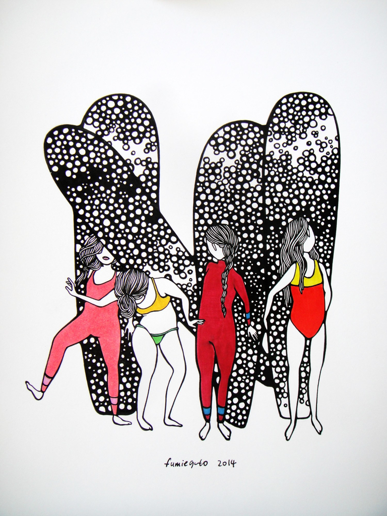 Kris Goto Pose, 11”x14” Matted Art Print