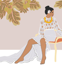 Margie Rice MISS ALOHA HULA - 16X20 MATTED PRINT