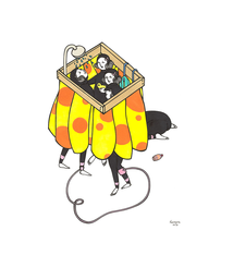 Kris Goto Post Sesh, 11”x14” Matted Art Print