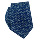 Pineapple Palaka Honu Blue v3 SLIM: Modern Silk Necktie