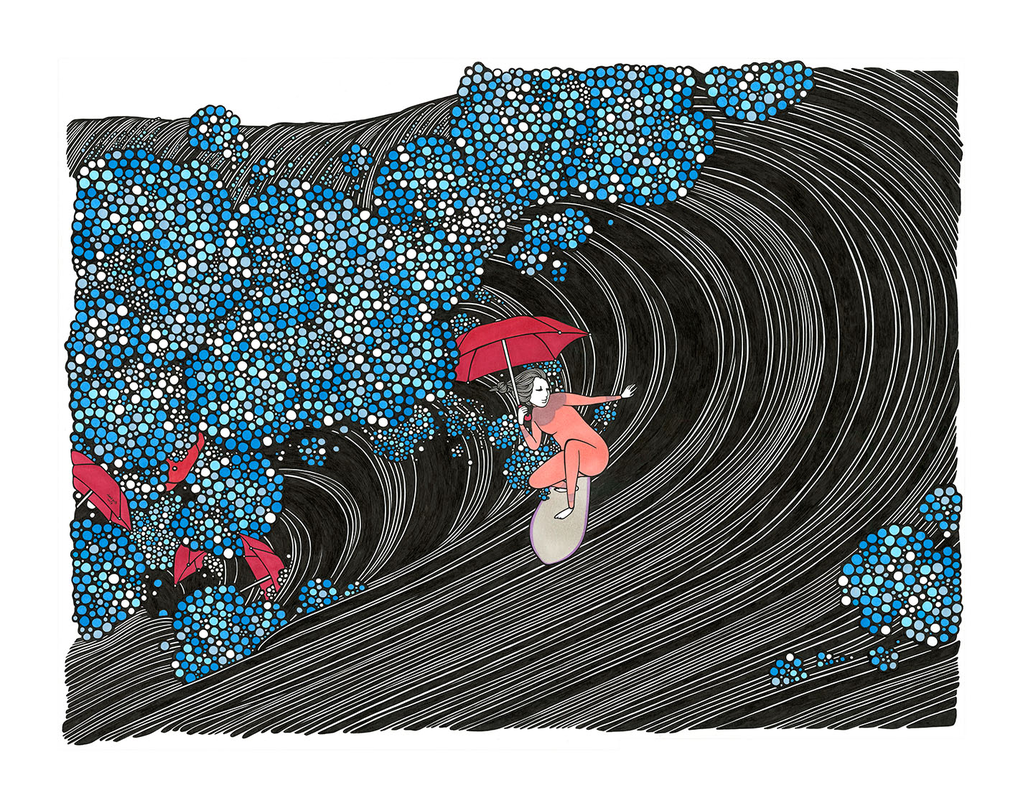 Kris Goto Backside, 11”x14” Matted Art Print