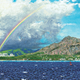 Carol Collette Diamond Head & Waikiki, 7”x14” Gallery Wrap Giclee on Canvas