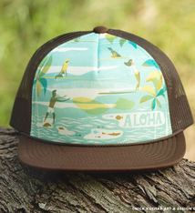 Nick Kuchar FOAM TRUCKER HAT - HOLOHOLO - COCO BROWN